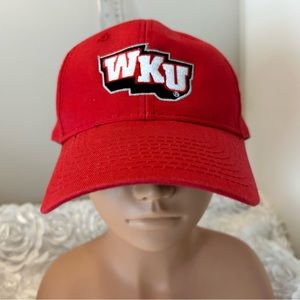 Signature Red WKU Western Kentucky University Ball Cap Snap Back OSFA‎